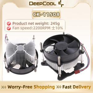 DeepCool CK-11508 95mm 미니 CPU 쿨러, ITX PC 호환성을 위한 2200RPM 저소음 팬이 장착된 TDP 65W PWM 공