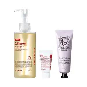 [메디필] 레드락토 콜라겐 클렌징오일 2.0 200ml + 15ml 세트 + WB 퍼퓸 핸드크림 70ml