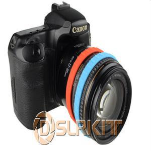 카메라 렌즈용 혼합 색상 실리콘 고무 팔찌 손목 밴드 세트 14개