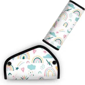 용 안전벨트 커버 패드 목 및 복부 쿠션 - 부드럽고 통기성이 좋은 스트랩 부스터 시트 유모차 하이체어