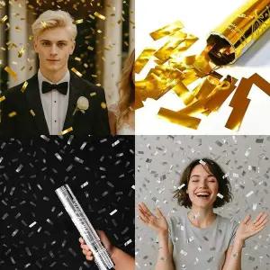 [에이치플러스몰]파티 행사용 에어샷 축포 화려한 컨페티 폭죽 장식용