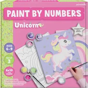 잭인더박스 페인팅 - 용 3팩 키트 DIY 프린트 캔버스 소녀와 소년을 위한 쉬운 크리스마스 및 홀리데이