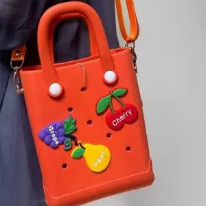 방수가방 젤리 오렌지 미니 롱타임헬씨 주황 굿즈 선물 EVA 비비드 기념 과일 크로스백 어린이집