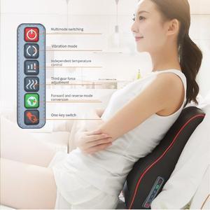 목마사지베게 바디 마사지기 차량용 마사지 진동 쿠션, 온열 등받이