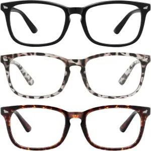 MEETSUN 블루 라이트 차단 안경 눈의 피로 방지 두통(수면 개선) 컴퓨터 판독 UV400 투명