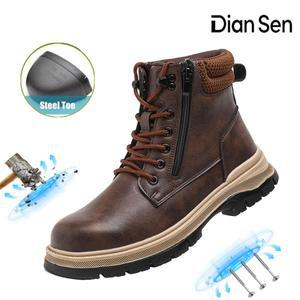 보호 안전화 남성용 안티 스매쉬 펑처 내마모성 작업화 사계절 창고 작업용 캐주얼 신발