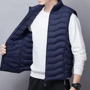 [하프클럽/]경량 조끼 방한 하이넥 겨울 보온 누빔 패딩 베스트