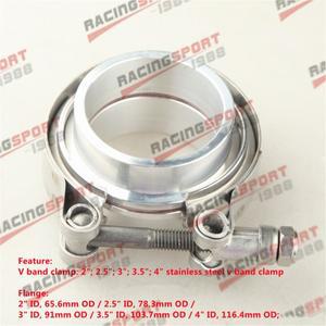 [호환품]4/3.5/3/2.75/2.5/2.25/2/1.75/1.5 인치 V-밴드 V 밴드 클램프 알루미늄 플랜지 터보 인터쿨러 배
