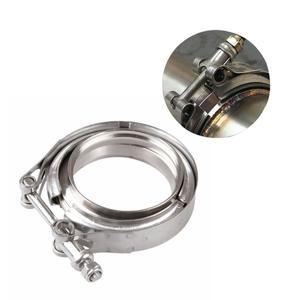 [호환품]범용 스테인리스 스틸 V 밴드 터보 다운파이프 배기 클램프 V밴드 2 인치 2.5 3 3.5 4
