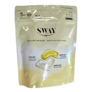 애경 스웨이 식기세척기/식세기세제 린스 올인원 액체캡슐 55개입 2개 친환경 안심 세정