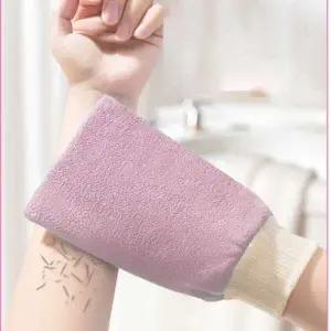 촘촘한 조직 때밀이 장갑