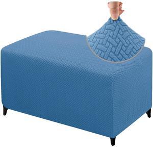 벨벳 의자 커버 스툴 쇼파 덮개 사각 탄성 45x45x40cm 블랙