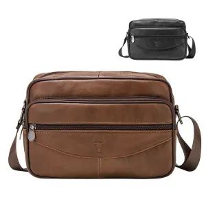 7853 블루마운트 캐주얼 소가죽 남성 크로스백