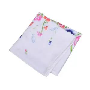 신상 플라워패턴 손수건 인기 정사각형 1매 이중 가재나염