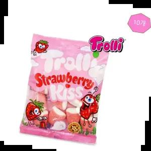 츄잉젤리 딸기맛 트롤리 키스 젤리 사탕 간식 베리 100gx10개