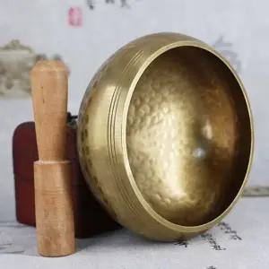 명상 종 핸드메이드 티베트 좌종 싱잉볼 요가 세트 집중력 휴식 향상 마음 악기 치유 좌식 소품