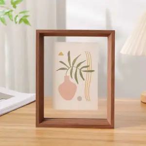 양면 투명 아크릴 사진 액자 프레임 표본 벽걸이 탁자