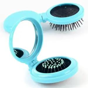 휴대용 빗거울 블루 세트 거울빗 손거울 거울브러쉬 WED6280