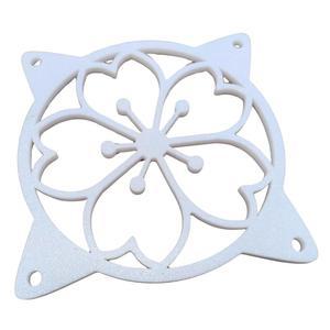 스플래시엔컬러 120mm 사쿠라 팬 그릴 장식 커버, 매우 귀여운 기능성 벚꽃 쿨링 PC 커버 프로텍터, 액세서리 게이밍 CPU, 간편한 설치