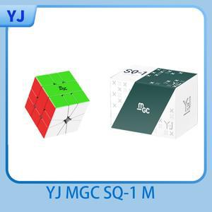 YJ MGC SQ 1 마그네틱 매직 스피드 큐브, 스티커리스 전문 피젯 장난감, 용준 MGC 스퀘어-1 큐브 매직 퍼즐