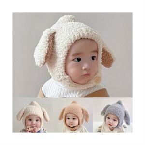 [당일발송] 아기 신생아 베이비 귀달이 털 방한 모자 겨울 유아 니트 비니