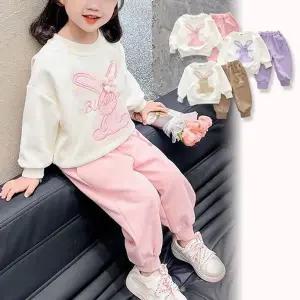 스팽글래빗 여아동 맨투맨 조거 상하복세트 205576 (WFGUMIY)