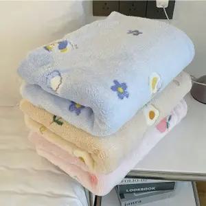 4컬러 귀여운 러블리 패턴 100X70cm 극세사 무릎 담요