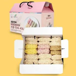 전통담은 수제 청풍한과 A-2호 한과세트 알룰로스첨가 국내산조청 자연발효 유과 명절선물 전통과자