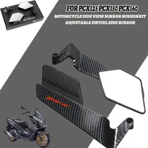 PCX사이드미러 혼다 PCX125 PCX 125 PCX150 150 PCX160 160용 오토바이 사이드 미러 키트 회전식