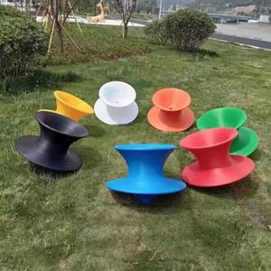 회전 팽이의자 스핀 자이로체어 소형 레드 웨이팅의자 호텔 거실 체어 바퀴없는 균형 라지