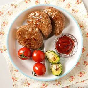 [온밥엔]온밥엔 떡갈비 2종 순한맛 50g x 20장, 매콤한맛 50g x 20장 총 4팩 40장