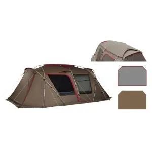 스노우피크 랜드락 브라운 세트 6인용 텐트 돔 캠핑 TP-671R TM-050R