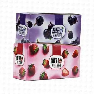 과일모양미니젤리 과일 모양 미니젤리 (곽) (포도+딸기) 2종세트