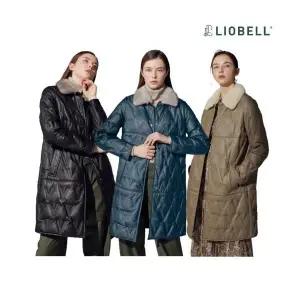 리오벨 밍크 카라 이태리 양가죽 구스 롱코트 1024120