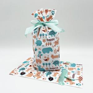 [2개구성] 리본 봉투 답례품 구디백 해피 애니멀 EWFG9EA3