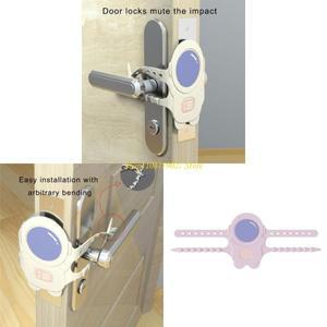 C4DF anticollision 문 슬래 밍 소음기 실리콘 래치 커버 설치하기