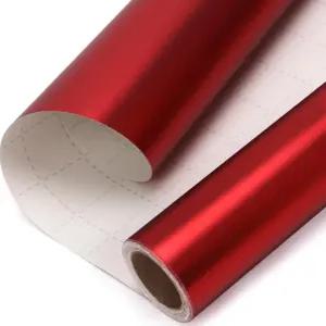 생일 크리스마스 베이비 샤워 결혼식 발렌타인 데이에 딱 맞는 리블리 레드 메탈릭 포장지 매트 솔리드