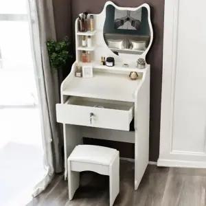 주니어화장대 화장대 소형 주니어 입식 공간 미니 의트