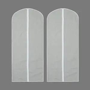 반투명 지퍼형 옷커버 의류 보관함 코트커버 옷먼지덮개 PEVA옷커버