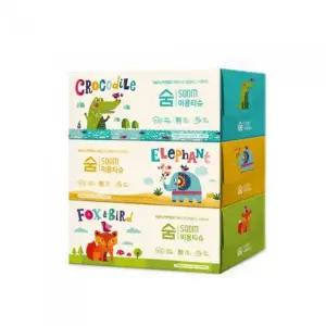 미용용 휴대용 티슈 2겹 180매 포장 하나 위생