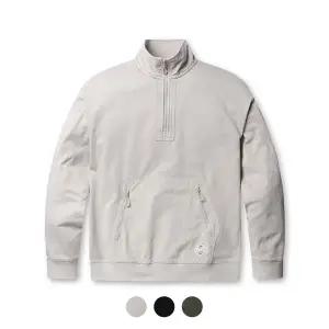 [폴햄][폴햄] 남여공용 알래스카 헤비테리 우븐패치 하프집업 맨투맨_PHE1TR3740