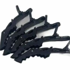 머리집게 악어 핀셋 집게핀 블랙 5P 미용실핀셋