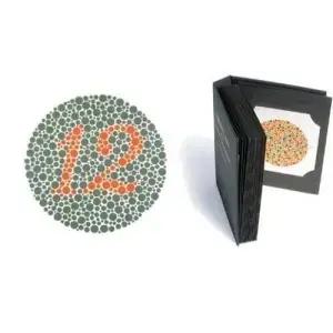 색맹 시력 검사를 위한 38판 이시하라 도서