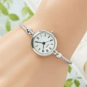 여성 시계 손목 실버 로마숫자 패션시계