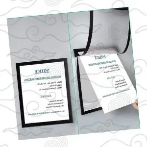 회의 공지문 자석 부착 게시판 사무실 알림판 문서 홀더