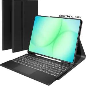 삼성 갤럭시 탭 A11+ 플러스 11인치 2025 및 A9+ 2023용 두호익 키보드 케이스 트랙패드 트윌 커버