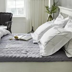 바운티풀 호텔침구 모던그레이 누빔 순면 침대패드 SS/Q/K