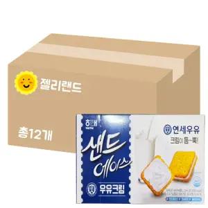 해태 샌드에이스 우유크림 204g X 12개 (1BOX)