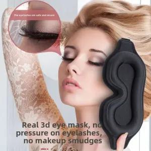 온열안대 보온 안대 입체 수면 아이 마스크 블랙아웃 양면 라이크라 통기성 미니멀 항공