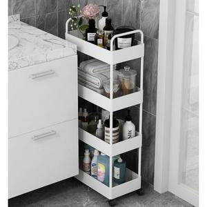 틈새 수납 선반 주방 키큰틈새장 소울라이프 슬라이딩 도어형 다층 송목가구 냉장고옆